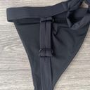 Good American NWT  Sexy Boost Triangle Bikini Top Black Tie Back Size 2 / Medium Photo 10