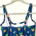 Modcloth NWOT  Brandy Underwire One-Piece Navy Strawberry Print Swimsuit Small Photo 5