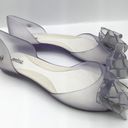 Melissa jelly clear slip on flats bow detail women’s Size 6 Photo 6