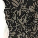 Sigrid Olsen  black/taupe floral silk blouse Size 8 Photo 6