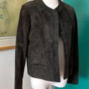 Anne Klein Vintage  for Saks Hunter‎ Green Suede Jacket Photo 1