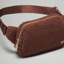 Lululemon NWT  fleece brown and gold belt bag Photo 3