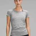 Lululemon Short Sleeve Swiftly Hip Length Grey Size 12 Photo 0