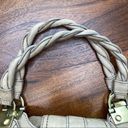 Twisted rafe New York Nubuck Leather Satchel Large  Handle Purse Handbag Beige Photo 9