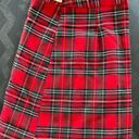 Brandy Melville Red Plaid Skirt Photo 0