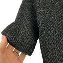 Tracy Reese  New York black metallic knit semi sheer short sleeve top Small Photo 49