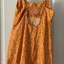 Wild Fable Orange Floral Sun Dress Photo 1