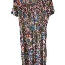 Elementz  Floral Design Stretchy Floor Length Dress Photo 0