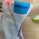 DKNY  Christi Zip Wedge Heeled Zip Sneakers White Ivy 6 Photo 4