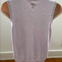 Puma  Y2K lavender animal prints cotton preppy academia summer golf vest, size S Photo 2