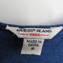 Guess  Y2K Blue Cropped Graphic Logo Tank Top Medium Photo 3