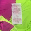 Love Shack Fancy NWT  X Hurley Solid Blocked Boardie Skirt neon pink green swimsuit Photo 7