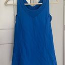 Lululemon  Blue Tank Top Cut Out Built in Bra Photo 0