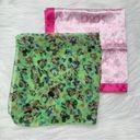 Disney BUNDLE (2)  Mickey Minnie & Sasa Malaysia Pink Silk Square Bandana/Scarf Photo 4