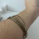 Boutique Light gold tone layered bangle bracelet Photo 1