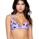 PilyQ New.  lilac fruit bikini top. Large but adjustable. Retails $80 Photo 2