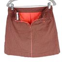 Lady Hagen  Gingham Check Golf Skort 6 Salmon Brown Pockets Skirt Shorts Photo 3