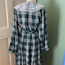 Just Me New plaid belted vintage long sleeves dress, size S Photo 7