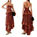 Ulla Johnson NWT  Josana Cutout High-Low Silk Designer Dress Agate Women’s Size 6 Photo 2