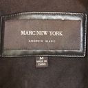 Marc New York  Women’s Dark Brown Leather Faux Trim Jacket Photo 14