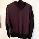 ALL SAINTS Size Small Black Merino Wool Black Button Cowl Neck Collared Top Photo 3