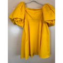 Peter Som  Collective puff sleeve Yellow Satin Dress size 10/ M Photo 8