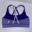 Lululemon  energy sports bra wee striped purple and white size 4-6 Photo 1