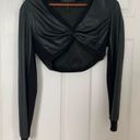 BCBGMAXAZRIA Faux Leather Crop Top Photo 4