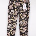 Celebrity Pink High Rise Mom Jeans Black Denim Floral Print Size 3 Photo 0