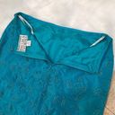 Chetta B  beaded, silk pencil skirt blue size 6 Photo 5