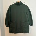 Tuckernuck  - Pomander Place Porter Dress Forset Green Sweatshirt Dress Pockets Photo 2