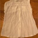 a.n.a . White Sleeveless Sheer Blouse Women’s 1X Summer‎ Photo 1