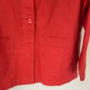 Moda Sun  NEW linen blend button up shirt jacket salmon colored women’s size L Photo 5