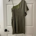 TCEC | NWOT | One Shoulder Asymmetrical Dress | S | Olive | CD01234 Photo 1
