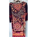 Tiana B  Autumn Paisley Print Split Sleeve Dress Women's Size Medium Photo 1