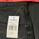 Good American Good Curve Denim Frayed Hem 5 Pocket Shorts in Black 089 Sz 18 Photo 2