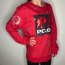 Polo Ralph Lauren Red and Paint Splatter Sweatshirt Size XL Photo 2