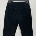 J.Jill  Corduroy Black Mid-Rise Pants Size 0P Photo 5