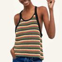 ZARA  Rainbow Crochet Knit Tank Sz S Photo 0