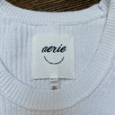 Aerie Oversized Cropped Striped Sweater Photo 1