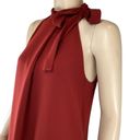 Theory  Espere Dress Size 2 NWT Admiral Tie Neck A-Line Red Photo 5