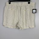 Krass&co  Ellen Tracy Womens Size XL Sandstone Linen Drawstring Shorts Pockets Photo 3