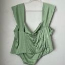 Princess Polly Curve Cornell Green Satin Corset Top Plus Size 18 Photo 9