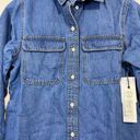 Treasure & Bond  Women’s Denim Button Up Long Sleeve Shirt Blue Wash Sz XS NWT Photo 49