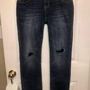 CAbi  Size 4 Slim Boyfriend Patchwork Distressed Jean #5695 Photo 0