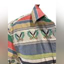 Cabin creek  Vintage Patchwork Embroidered Eclectic Preppy Country Club Gold Top Photo 1