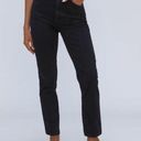 Everlane  Womens Organic Cotton The Curvy Cheeky Jeans Black Size 27 Crop NWT Photo 0