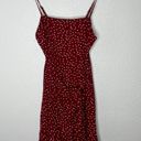 Princess Polly Caesura Red Polka Dot Side Tie Mini Dress Photo 3