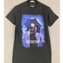 Netflix Wednesday Addams T-Shirt Adult Small Black TV Show‎ Short Sleeve Unisex Photo 4