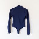 Hill House  The Luna Navy Mockneck Long Sleeve Bodysuit Size Small Photo 5